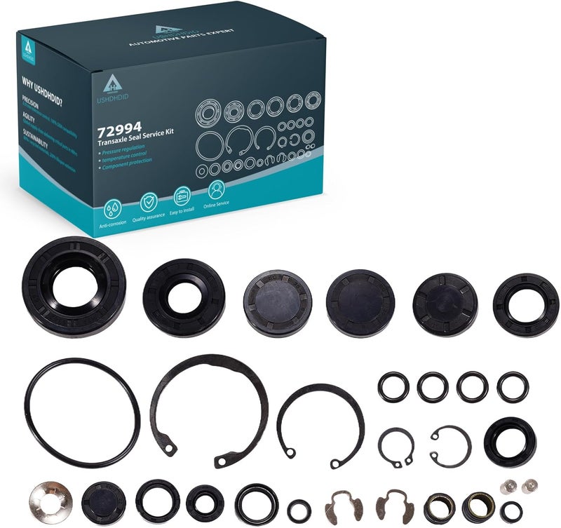 USHDHDID طقم خدمة ختم النقل OE:72994 يناسب Hydro-Gear ZT-2800/ZT-3100/ZT-3200/ZT-3400 - يشمل خواتم مضخة الشحن، طقم إعادة بناء وإصلاح - Image 1